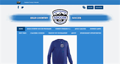 Desktop Screenshot of highcountrysoccer.com